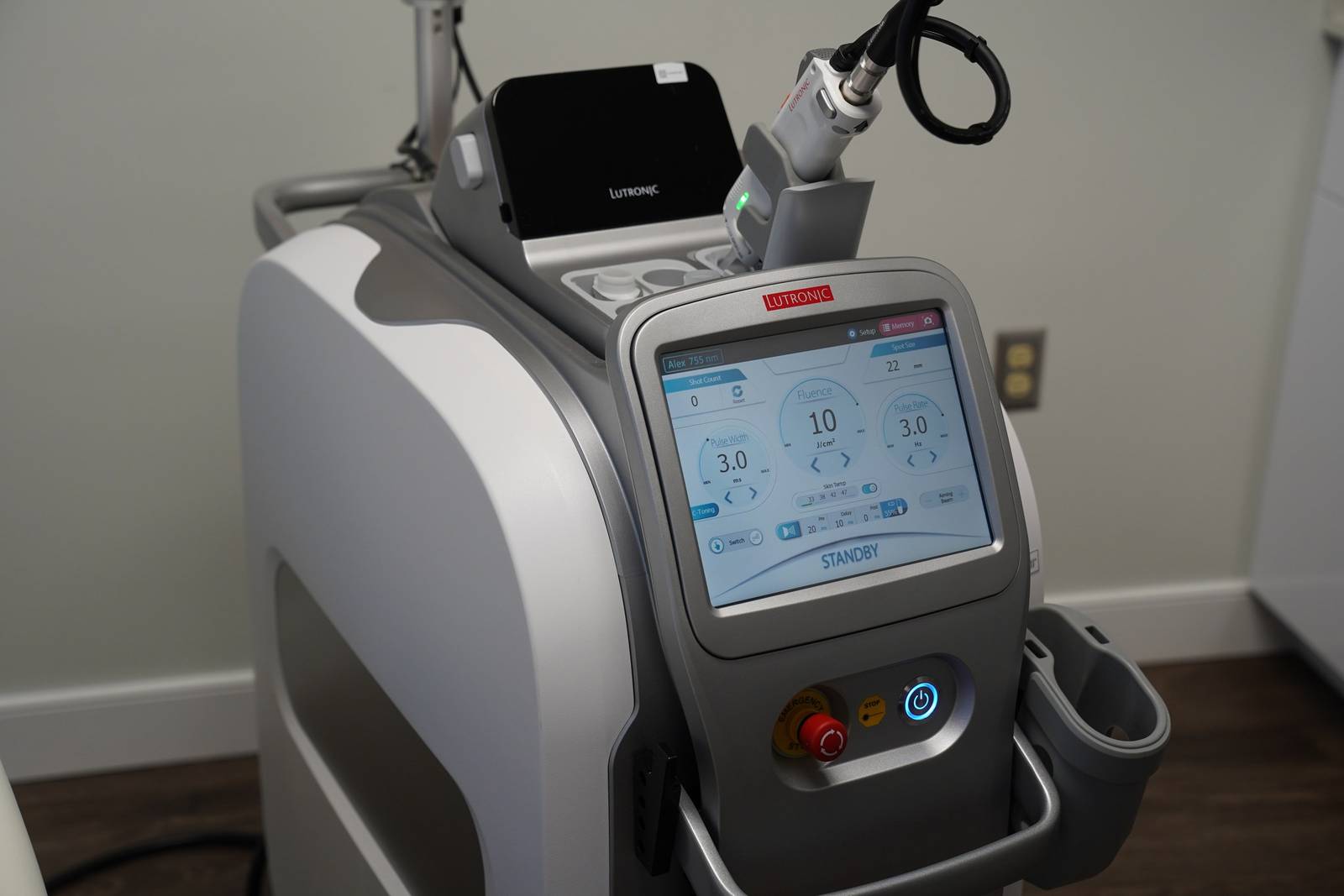 The Lutronic Clarity II laser in a Virginia Laser Specialists treatment room