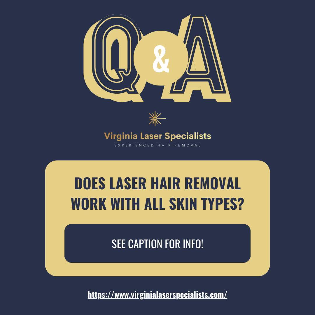Instagram post: does laser hair removal work with all skin types?